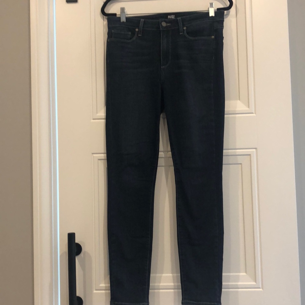 Paige Transcend Hooton Ankle High Waist Skinny Jeans